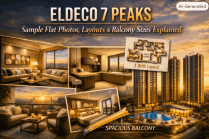 Eldeco 7 Peaks Sample Flat Photos, Layouts & Balcony Sizes Explained