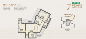 eldeco 7 peaks residences 3bhk
